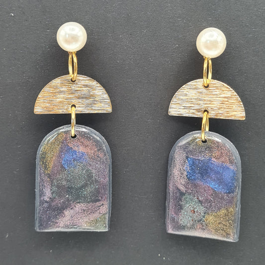 CCC Polymer Earrings - Brushed