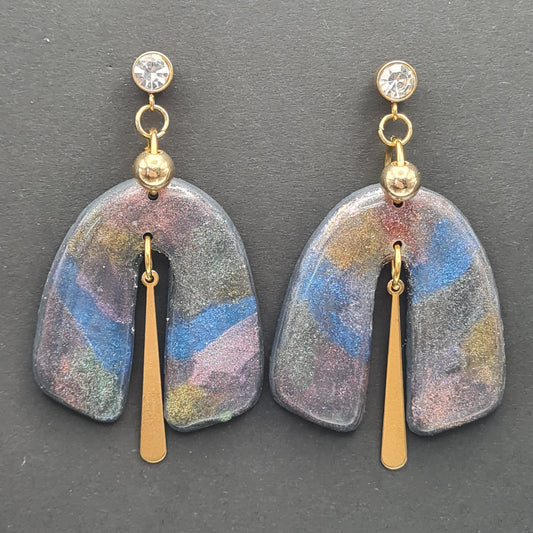 CCC Polymer Earrings - Brushed
